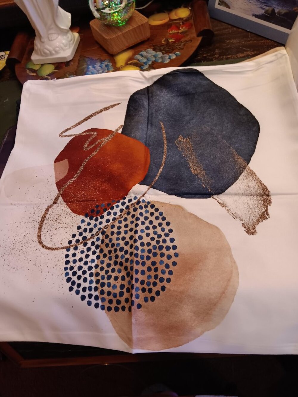 Boho Throw Pillow Covers Set of 2 Mid Century Modern Art SUPER Soft NWOT AWESOME